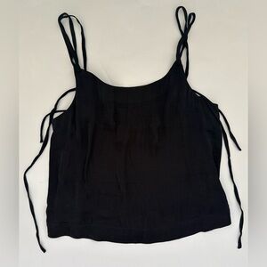 Free People Black Camisole with Tie Straps